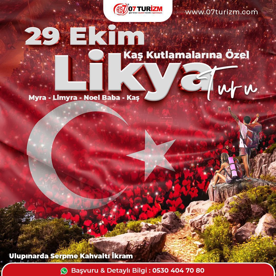 29 Ekim Kaş Kutlamalarına Özel   Likya Turu 