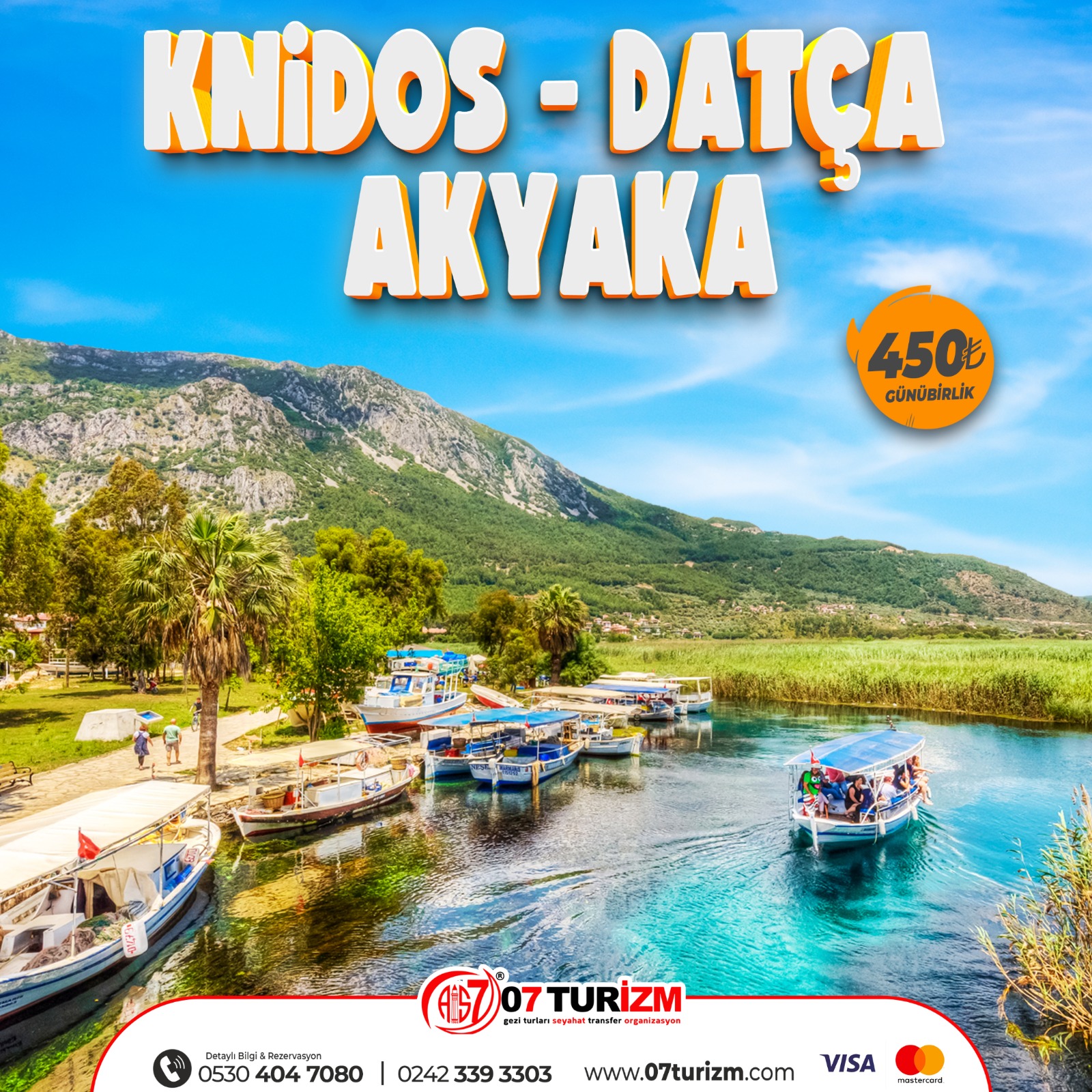 Antalya Çıkışlı Günübirlik  Knidos Datça Akyaka  Turu 