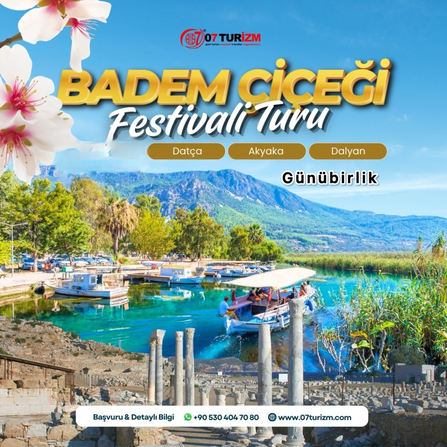 Günübirlik / Datça Badem Çiçeği Festivali Turu 