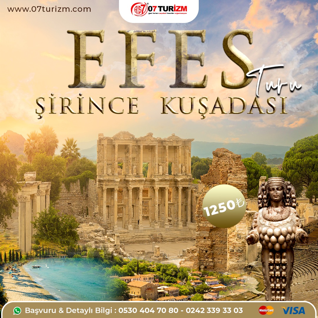 Şirince Efes Kuşadası Turu -Antalya Çıkışlı Günübirlik 