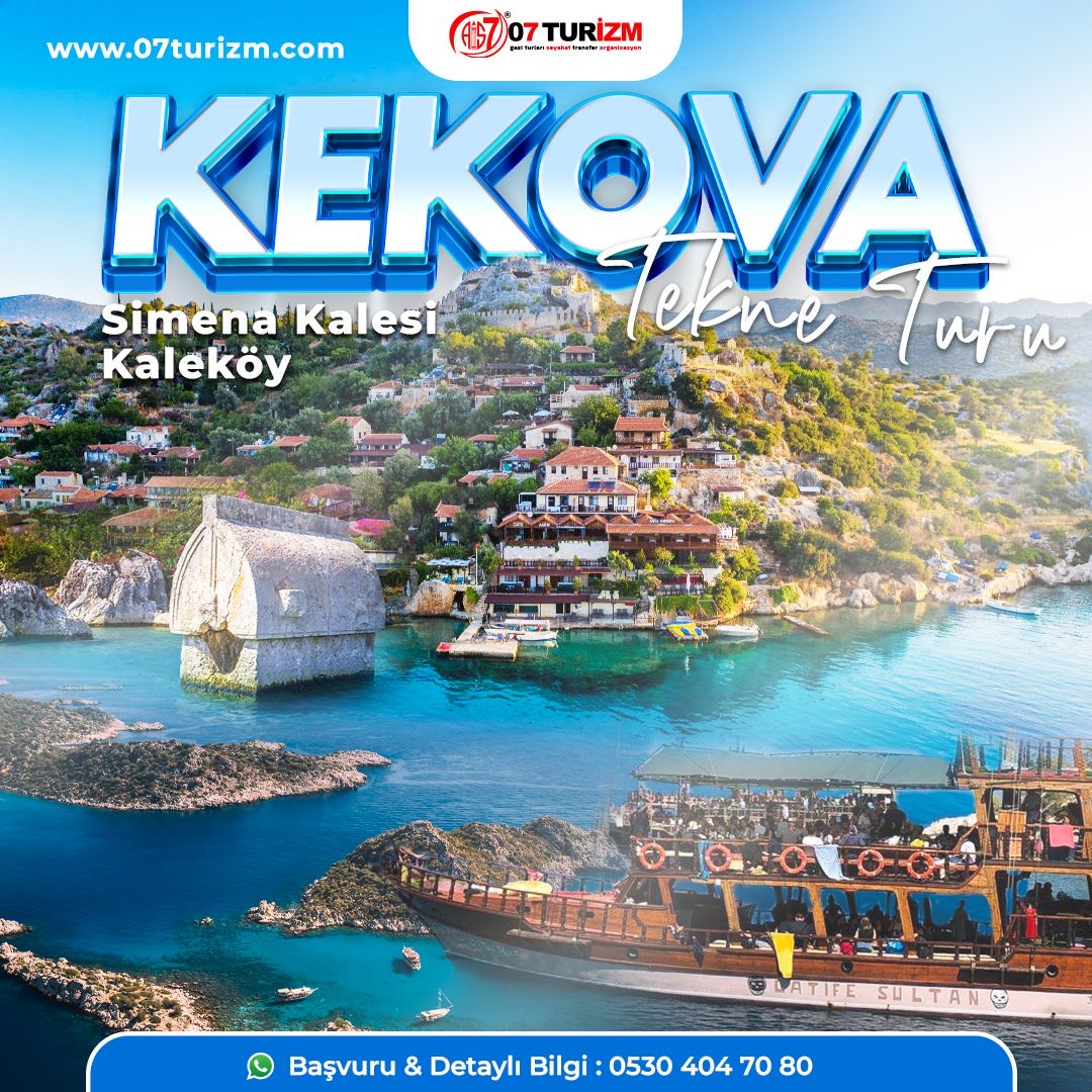 Kekova Batıkşehir Tam Gün Tekne Turu-Simena Kalesi Kaleköy Turu