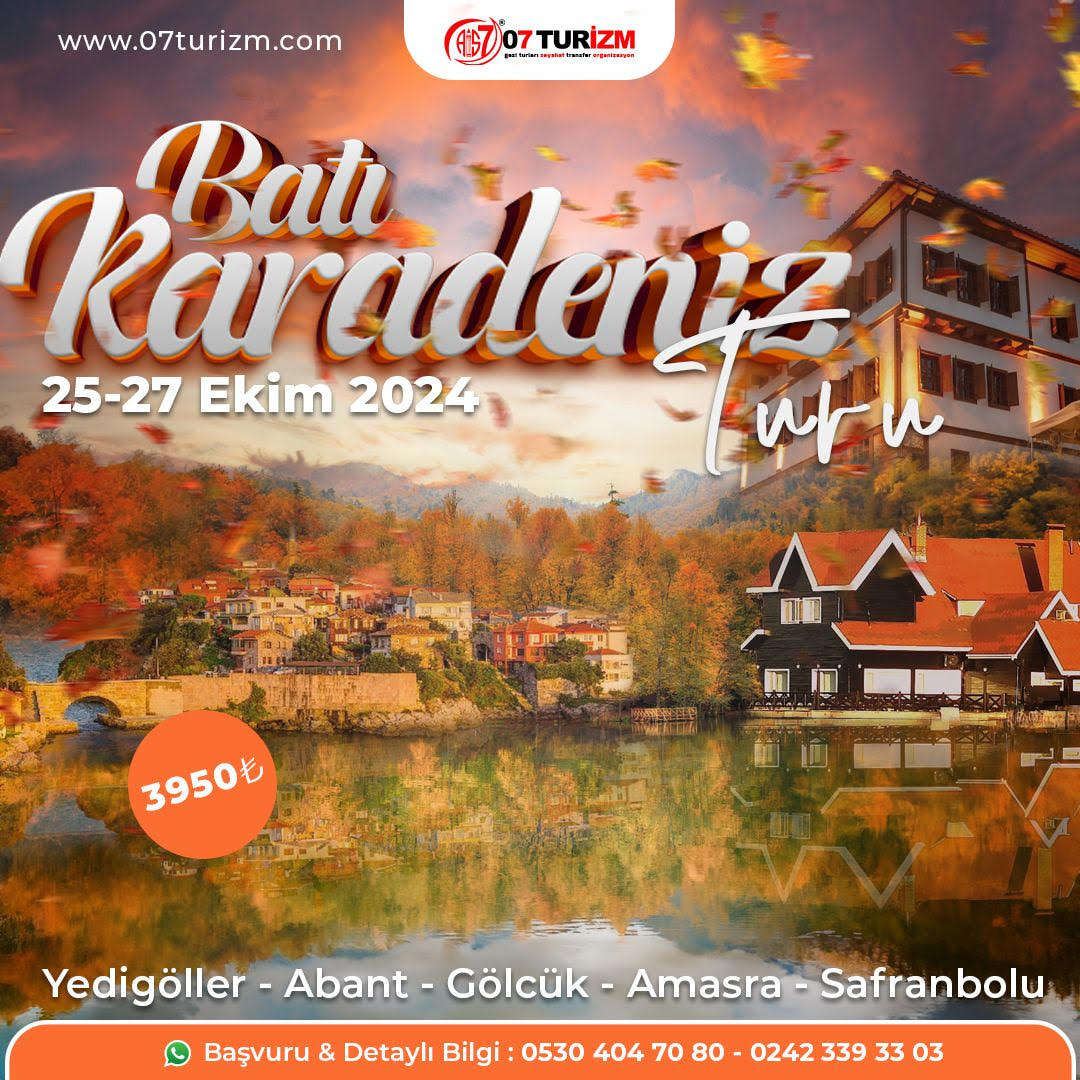 Yedigöller Abant Gölcük Amasra Safranbolu- Batı Karadeniz Turu Yaprak Dökümü Zamanı 